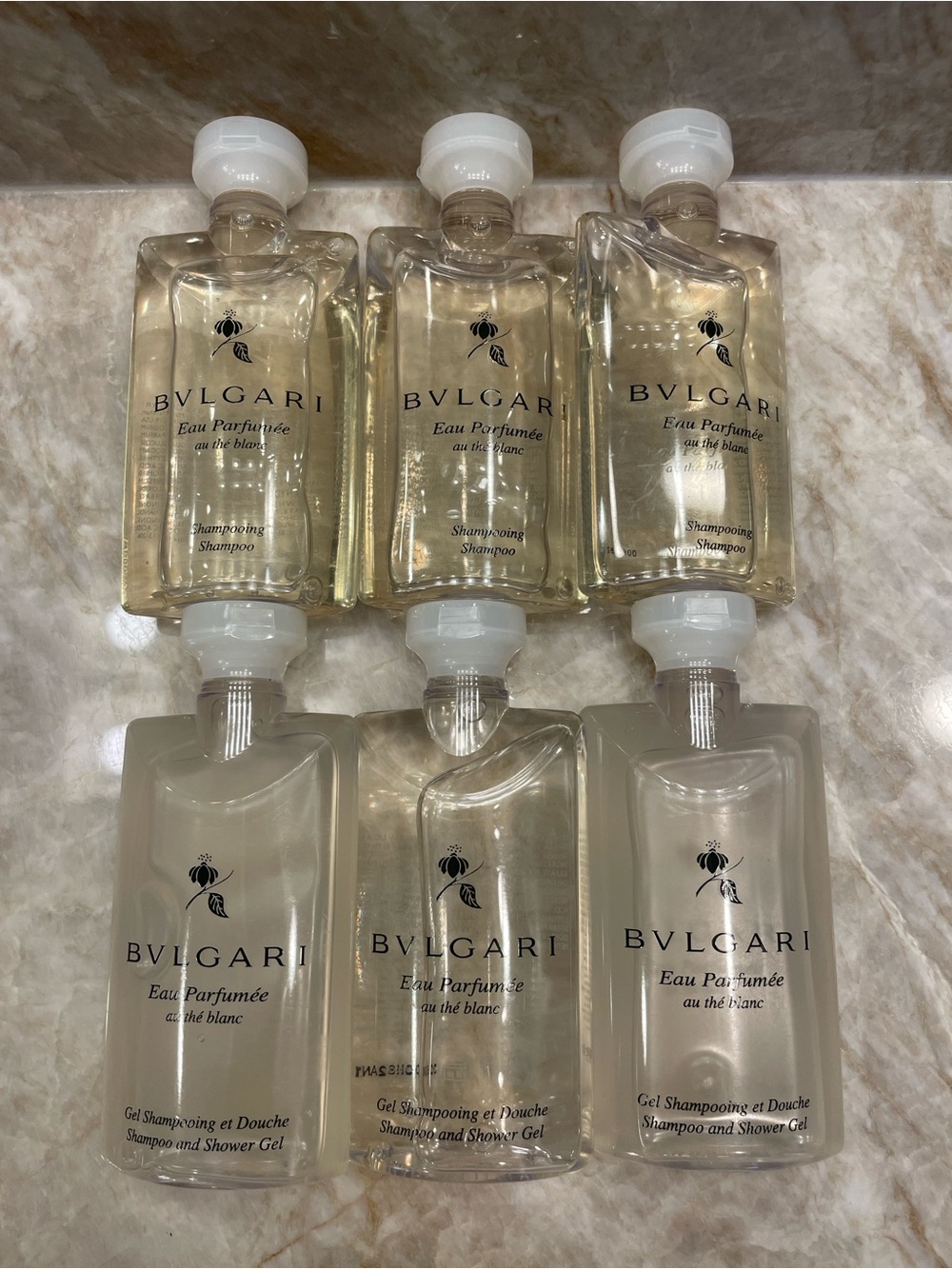 BRAND NEW BVLGARI DESIGNER TRAVEL SIZE BODY WASH and SHAMPOO ! 2.5FL OZ!